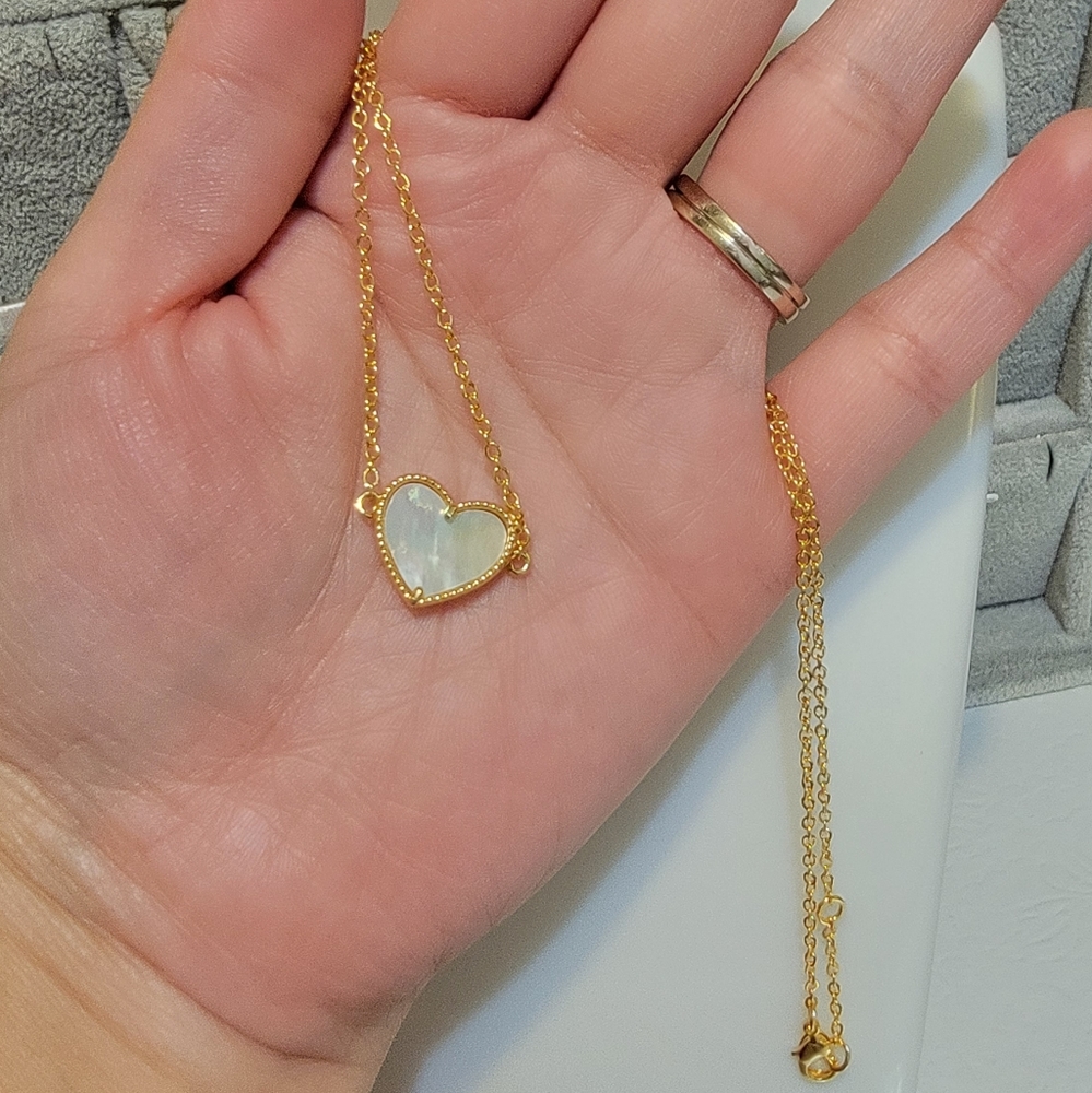 18K Gold-plated necklace with heart pendant